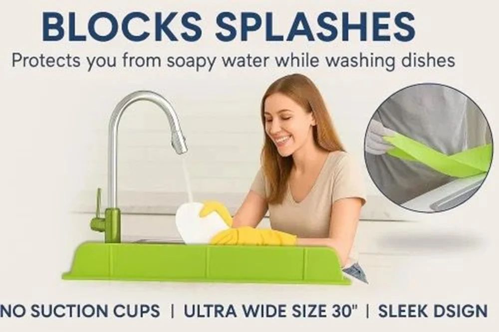 Silicone Sink Splash Guard For Kitchen Sink Kitchen Splash Guard Sink Water Guard